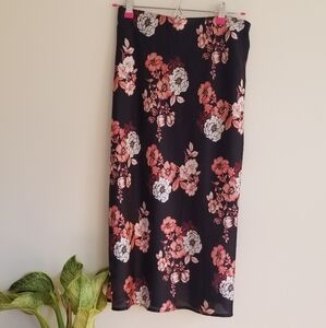 Forgotten Grace Floral Midi Skirt Size Small